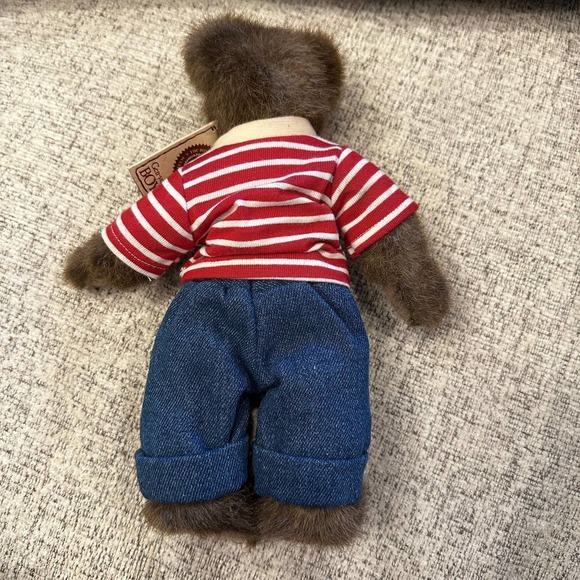 Boyds Plush Cousin Marty Fully Poseable Bear Retired 10" Missing Rover Dog - Picture 9 of 9